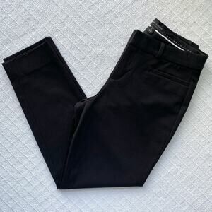 Banana Republic Sloan Crop Pants Black Cigarette Style Stretch Slim Fit Size 2P